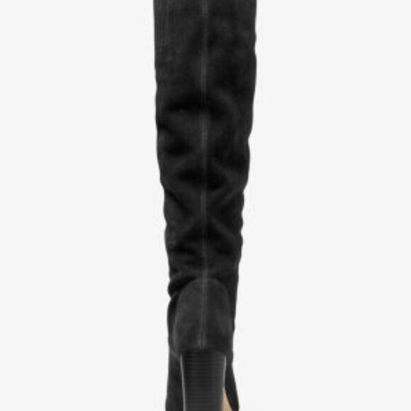 NIB Michael Kors Suede Leigh Black Boots 10 - Picture 10 of 10
